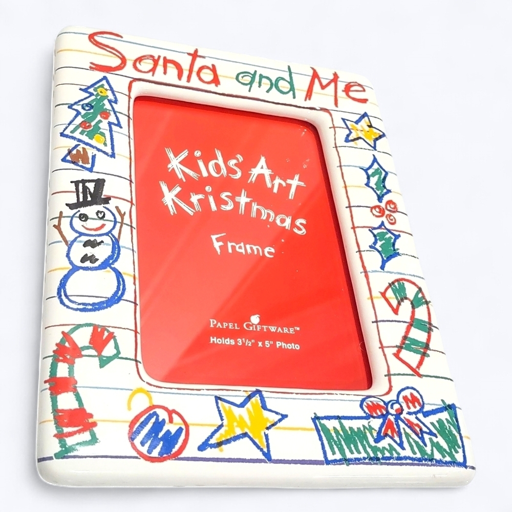 Santa and Me Kids Art Frame - Festive Multicolor